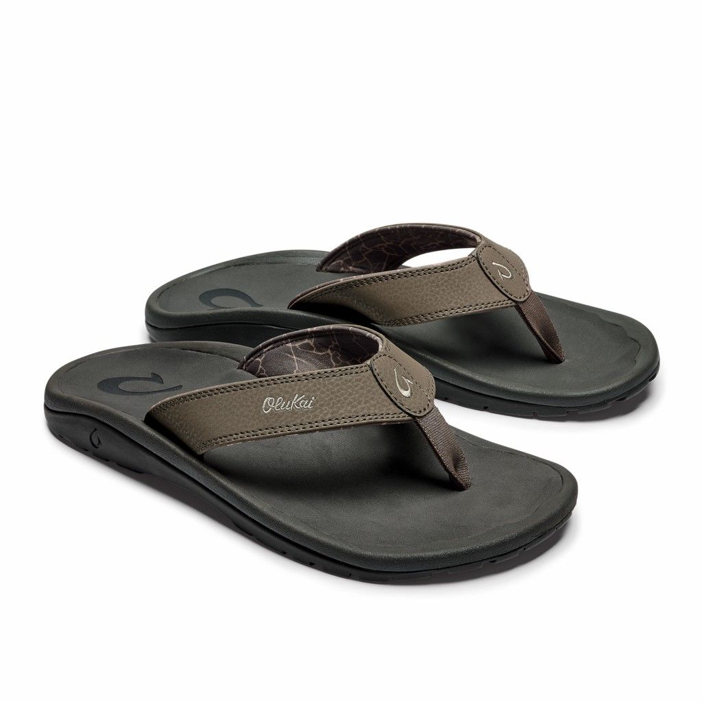 Olukai Men's Ohana Flip Flop - Banyan / Island Salt US472-856